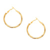 24K Yellow Gold Classic Hoop Earring (SJ_625)