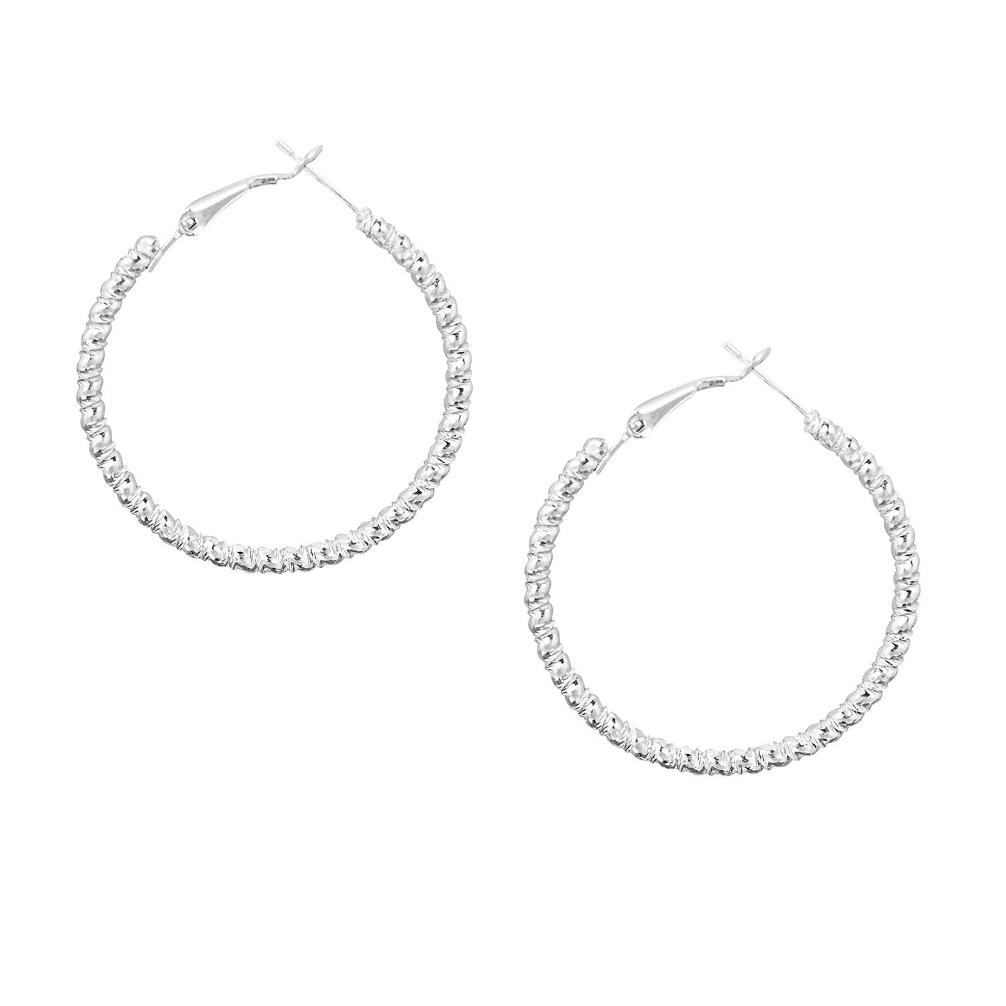 925 Silver Classic Hoop Earring (SJ_632)