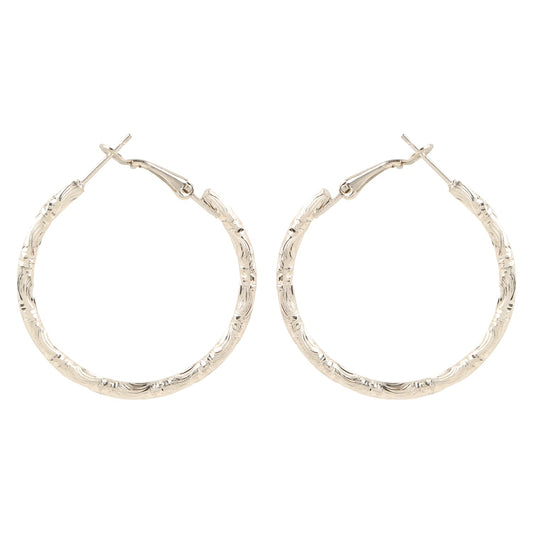 925 Silver Classic Hoop Earring (SJ_633)