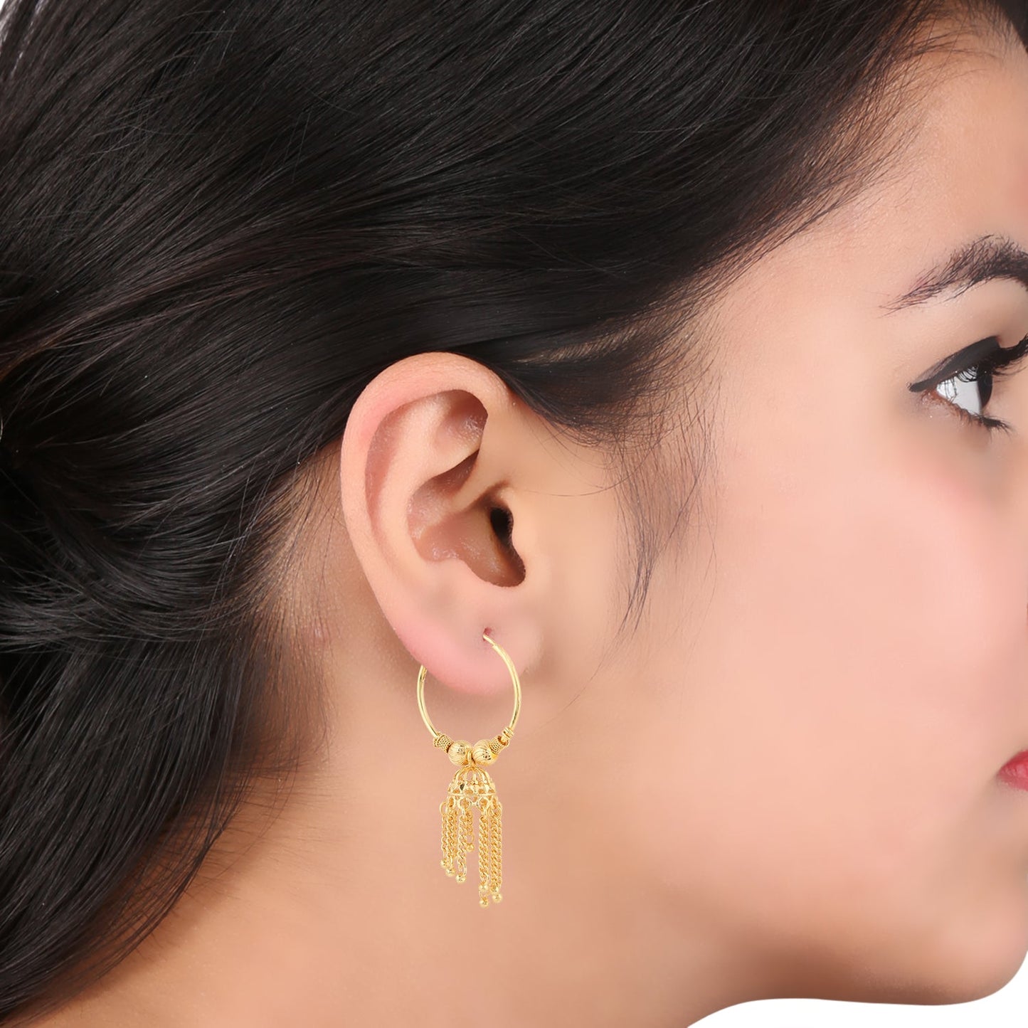 Traditional Gold Bali & Jhumki Earrings (SJ_652)
