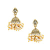 24K Antique Gold Jhumki Earring with Pearls (SJ_701)