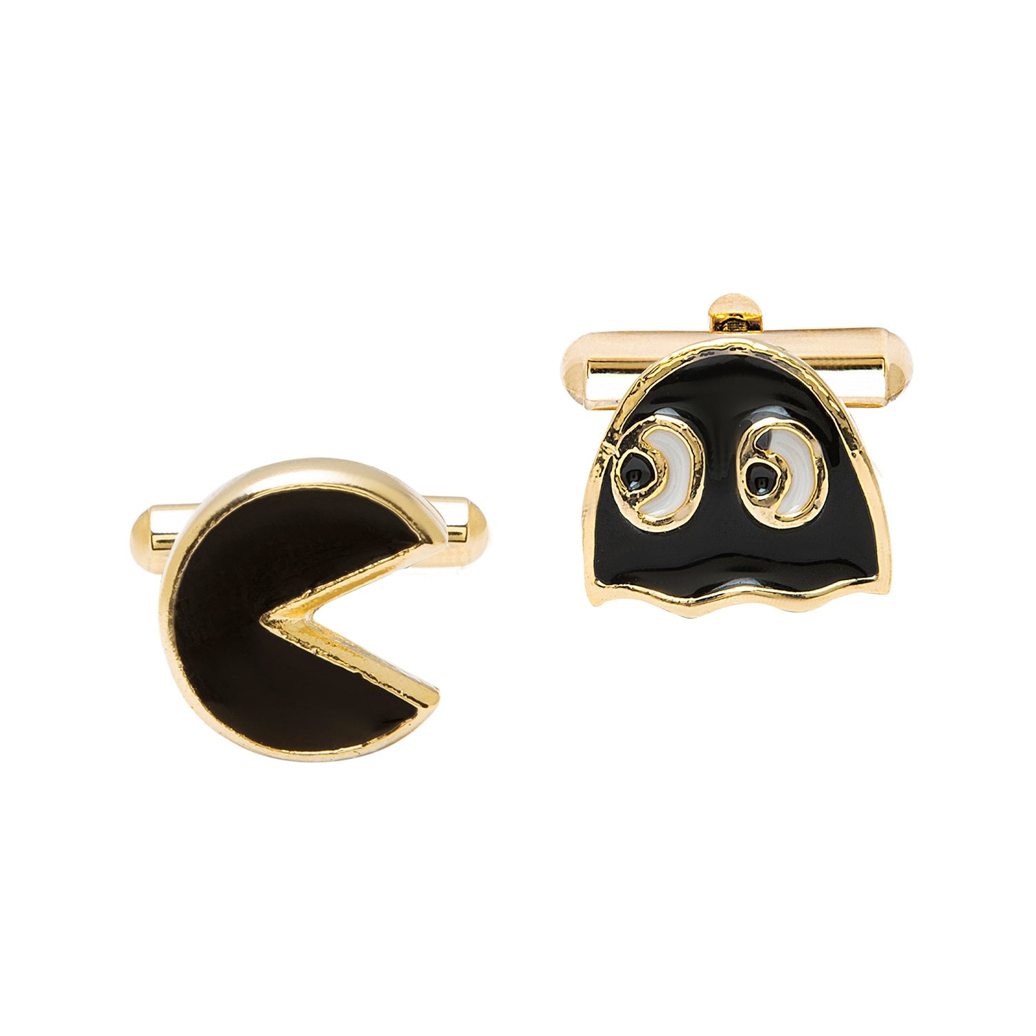 24K Gold Plated Pac-man Fancy Cufflinks For Men (SJ_7028) - Shining Jewel