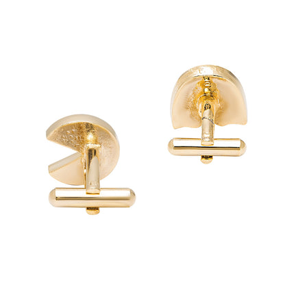 24K Gold Plated Pac-man Fancy Cufflinks For Men (SJ_7028)