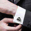 925 Silver Plated Pac-man Fancy Cufflinks For Men (SJ_7029)