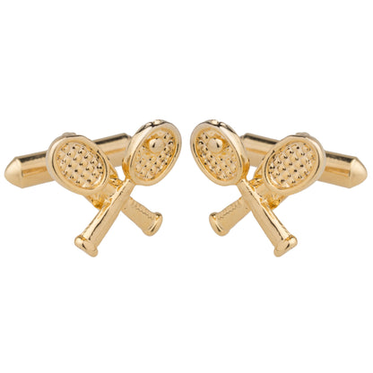 24K Gold Plated Wimbledon Design Fancy Cufflinks For Men (SJ_7032) - Shining Jewel