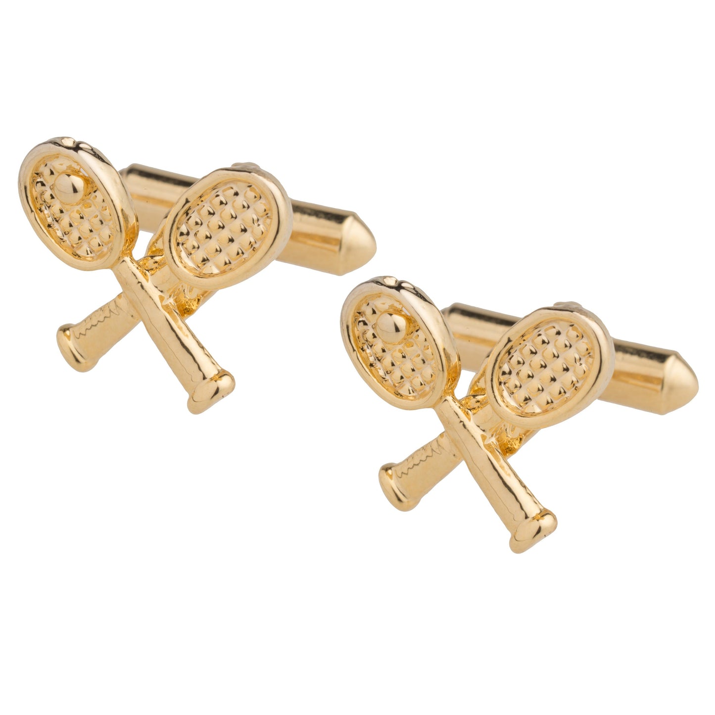 24K Gold Plated Wimbledon Design Fancy Cufflinks For Men (SJ_7032)