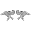 925 Silver Plated Wimbledon Design Fancy Cufflinks For Men (SJ_7033) - Shining Jewel