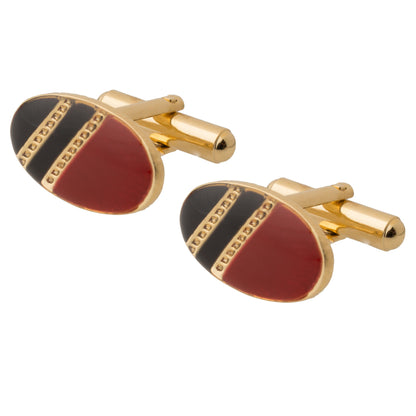 24K Gold Plated Designer Cufflinks For Men (SJ_7037)