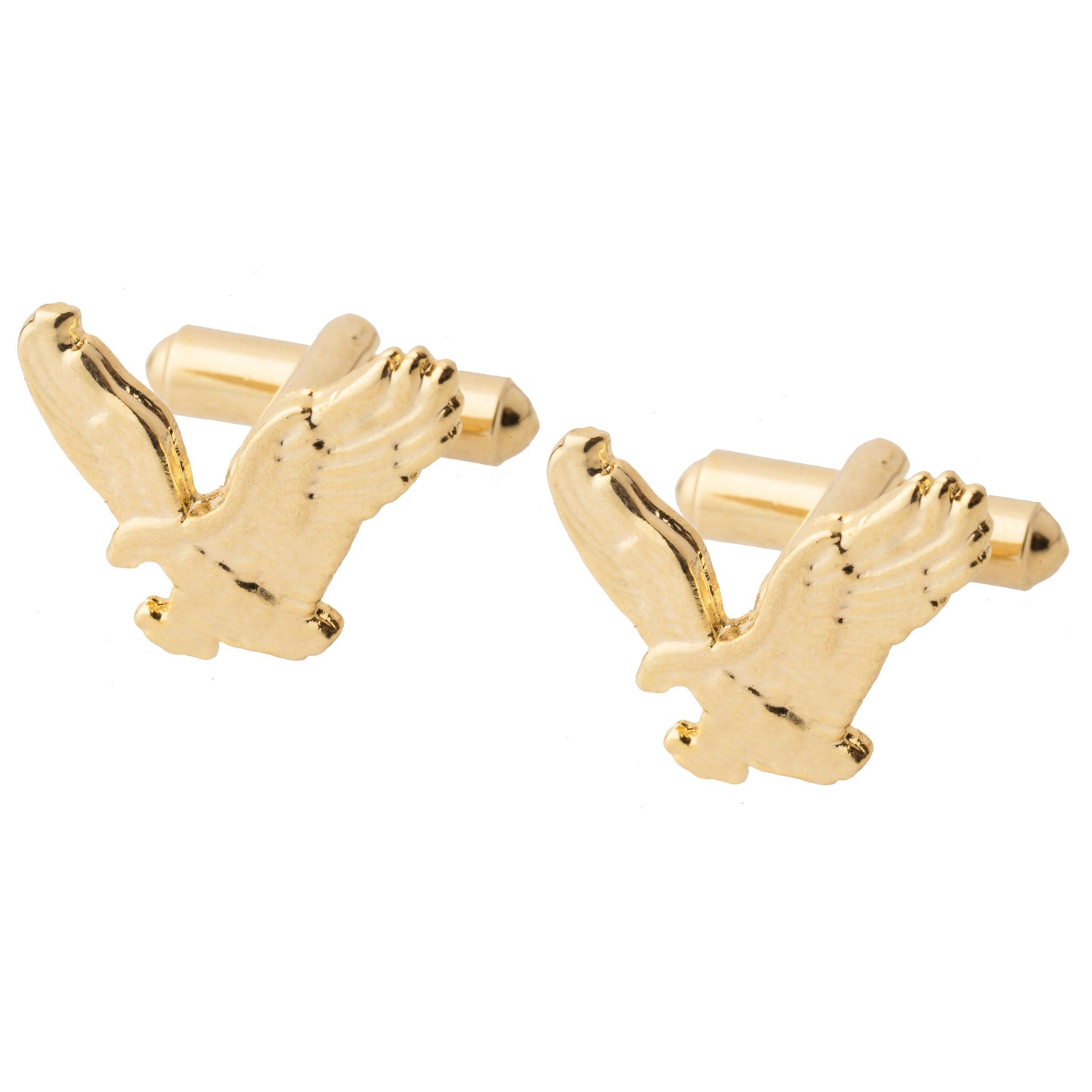 Gold Plated Falcon Design Fancy Cufflinks For Men (SJ_7045)