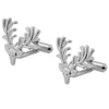 925 Silver Plated Stag Design Fancy Cufflinks For Men (SJ_7049)