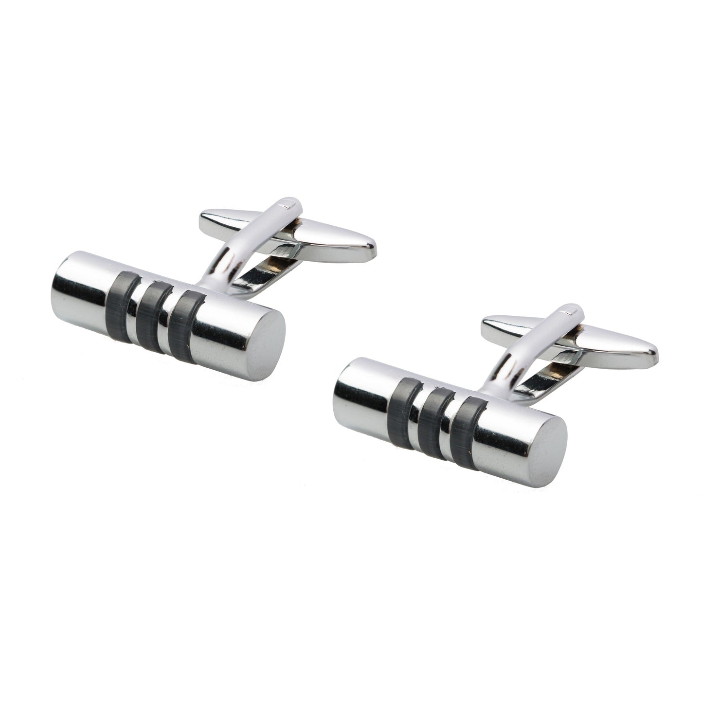 Chrome Silver Plated Designer Cufflinks for Men (SJ_7063)