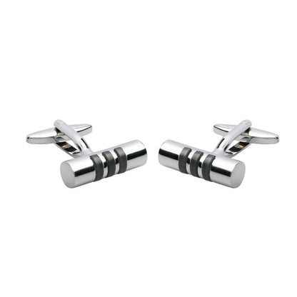 Chrome Silver Plated Designer Cufflinks for Men (SJ_7063)