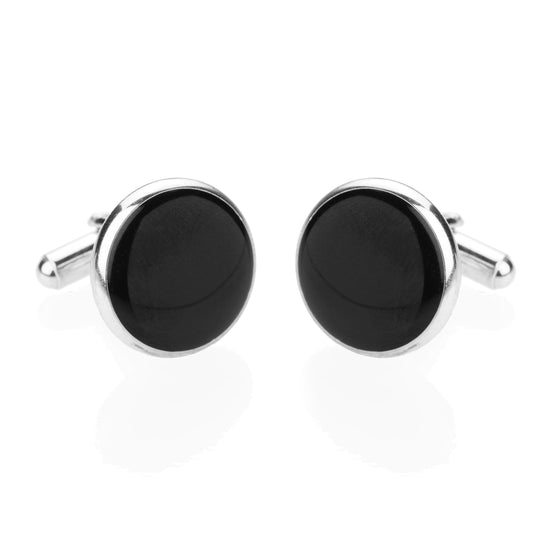 925 Silver Designer Tuxedo Cufflinks + Buttons Set For Men (SJ_7067) - Shining Jewel