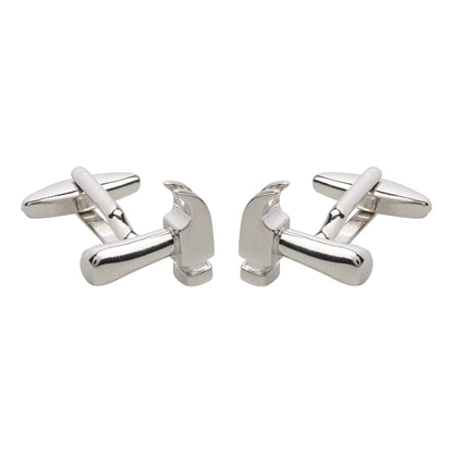 925 Silver Plated Hammer Design Fancy Cufflinks For Men (SJ_7069)