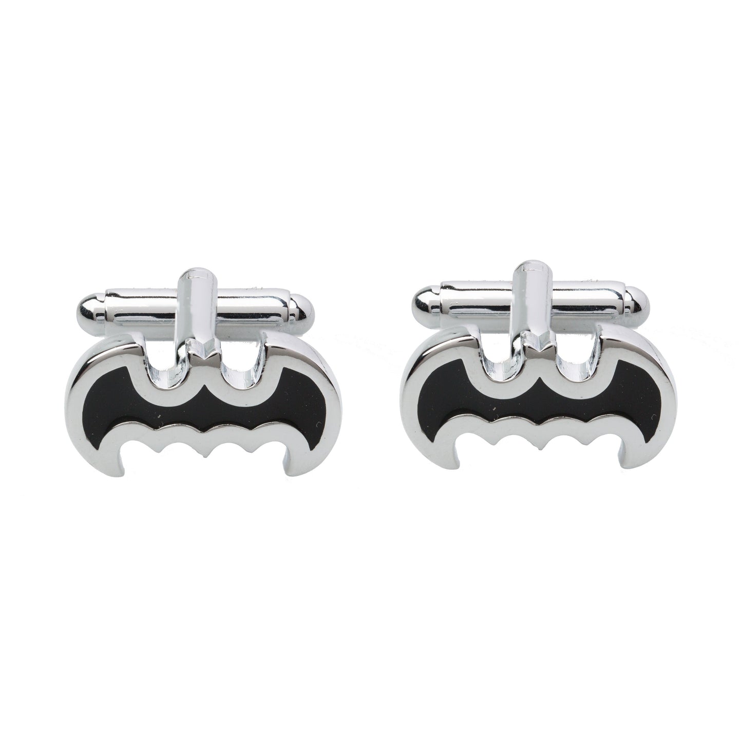 925 Silver Plated Super hero Batman Design Fancy Cufflinks For Men (SJ_7070)