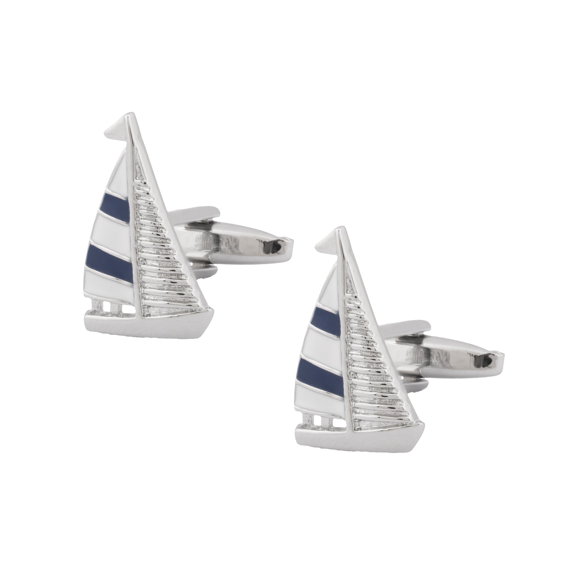 Funky & Stylish Cufflinks for Men - Sail Boat Design (SJ_7083) - Shining Jewel