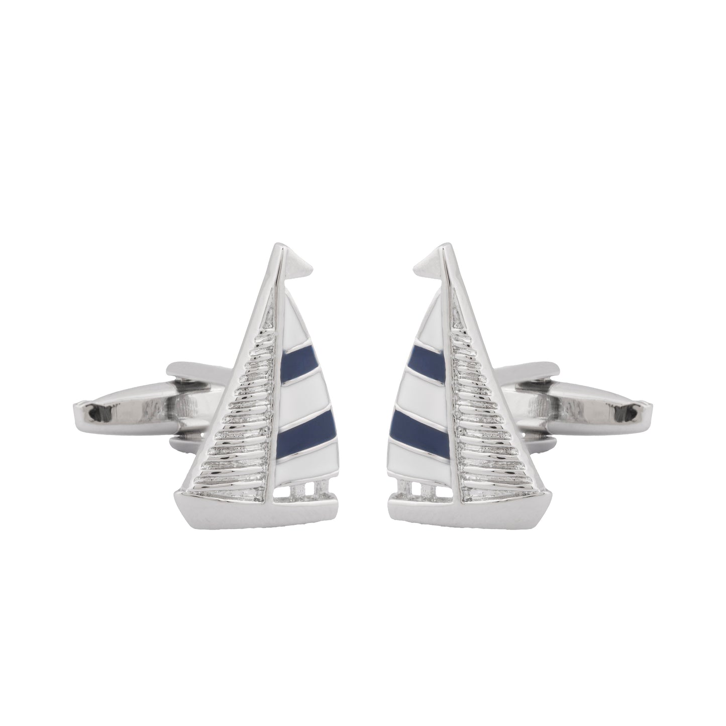 Funky & Stylish Cufflinks for Men - Sail Boat Design (SJ_7083) - Shining Jewel