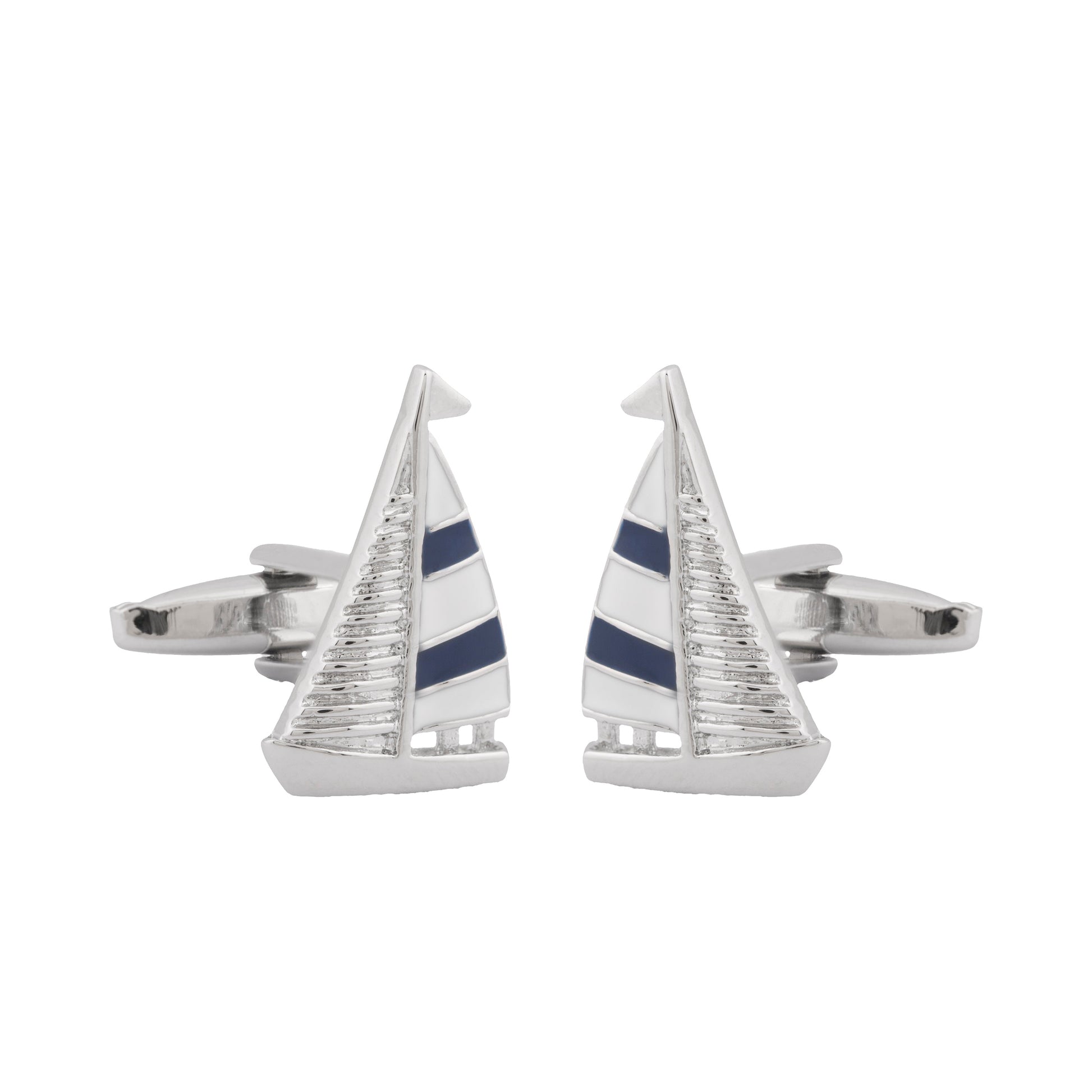 Funky & Stylish Cufflinks for Men - Sail Boat Design (SJ_7083) - Shining Jewel