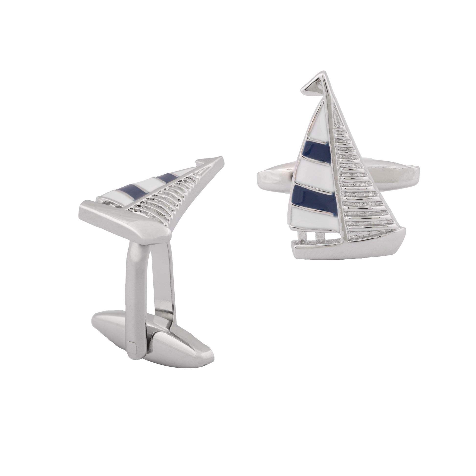 Funky & Stylish Cufflinks for Men - Sail Boat Design (SJ_7083) - Shining Jewel