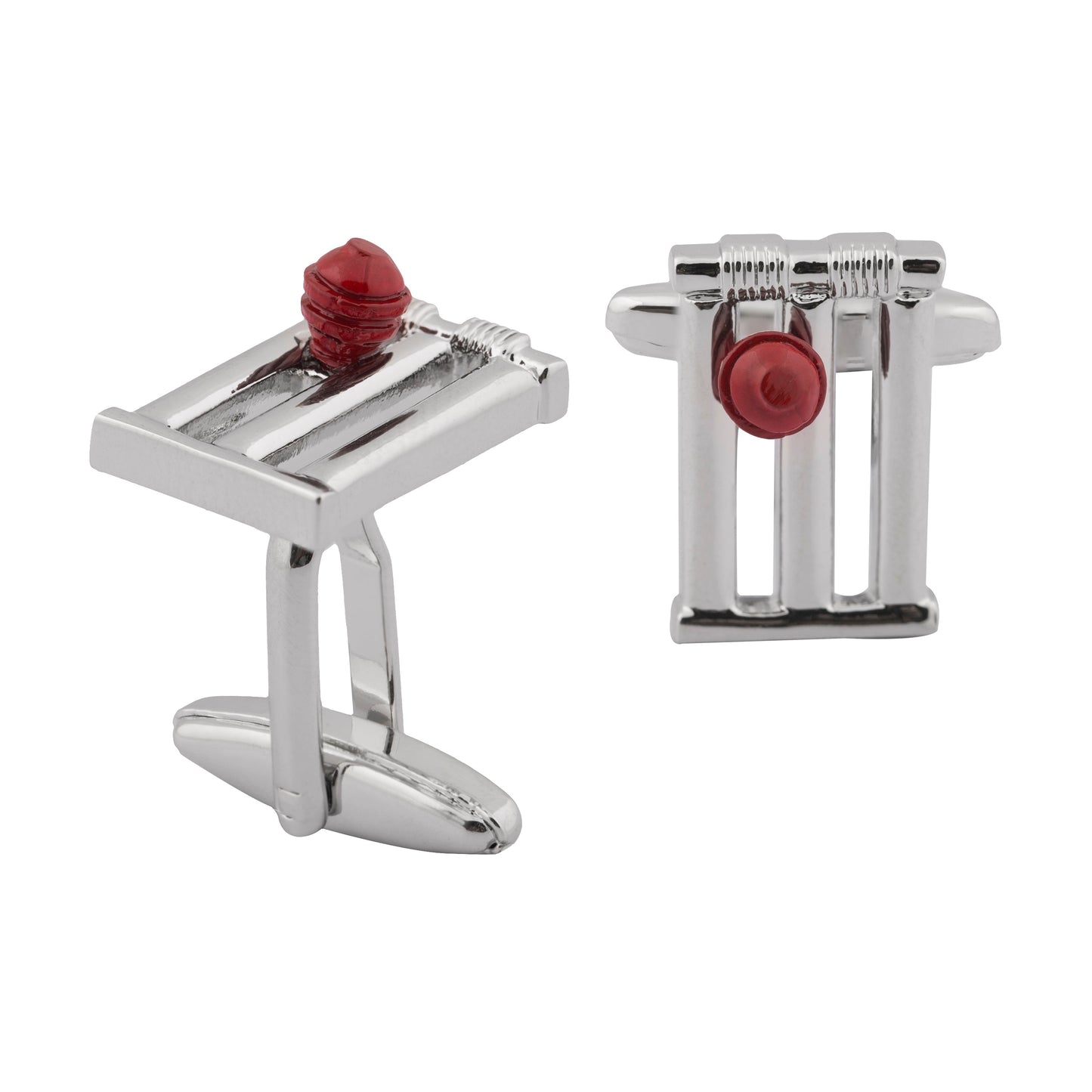 Funky & Stylish Cufflinks for Men - Cricket Stump Design (SJ_7084) - Shining Jewel