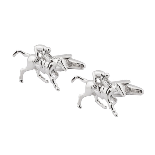 Funky & Stylish Cufflinks for Men - Polo Race Cufflink Design (SJ_7087) - Shining Jewel