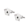 Funky & Stylish Cufflinks for Men - Poker Ace Playing Cards Cufflink Design (SJ_7088) - Shining Jewel