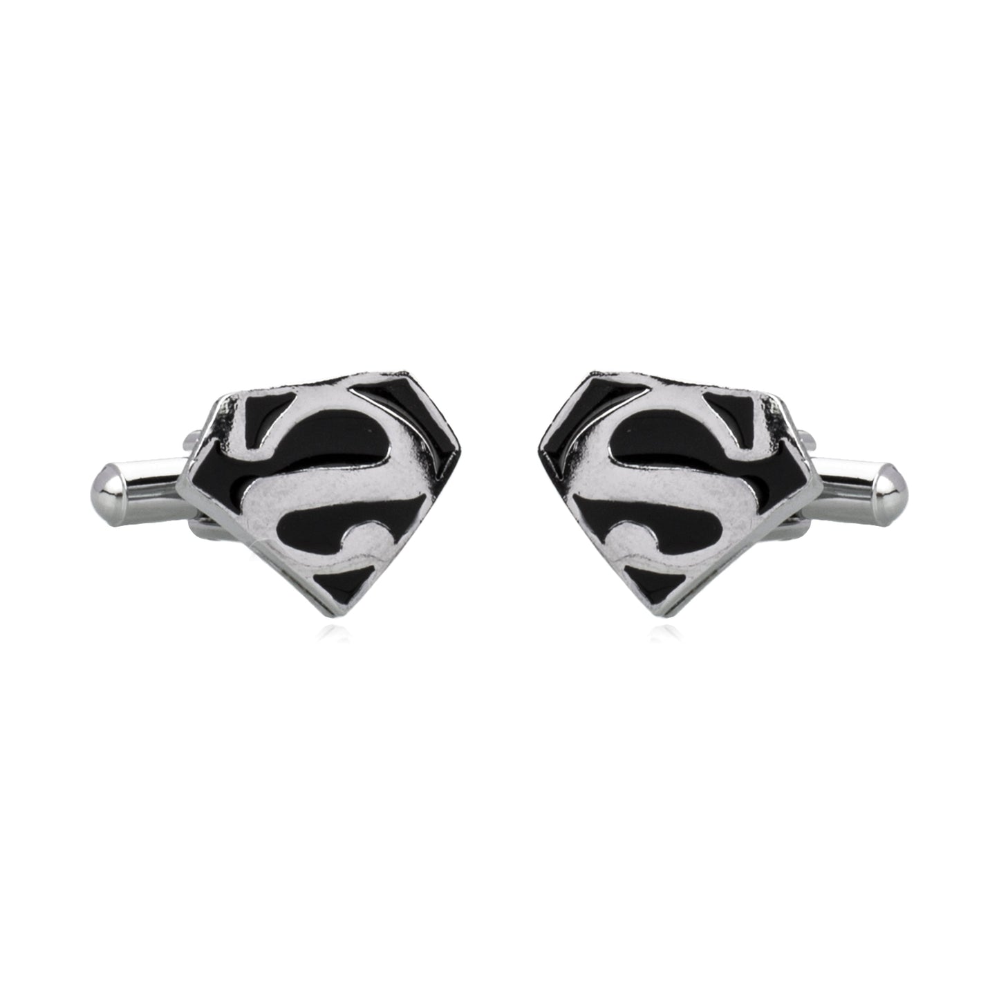 925 Silver Plated Super Hero Super Man Design Fancy Cufflinks For Men (SJ_7091) - Shining Jewel