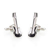 Elegant Fancy and Designer Silver Plated Cufflinks for Men - Guitar Design (SJ_7100) - Shining Jewel