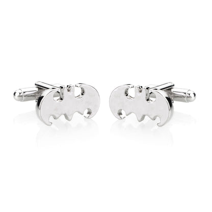 Elegant Fancy and Designer Silver Plated Batman Cufflinks for Men - Superhero Batman Design (SJ_7102) - Shining Jewel