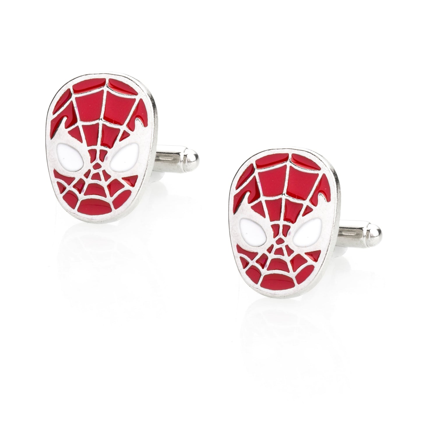 Elegant Fancy and Designer Silver Plated Spiderman Cufflinks for Men - Superhero Spiderman Design (SJ_7109) - Shining Jewel