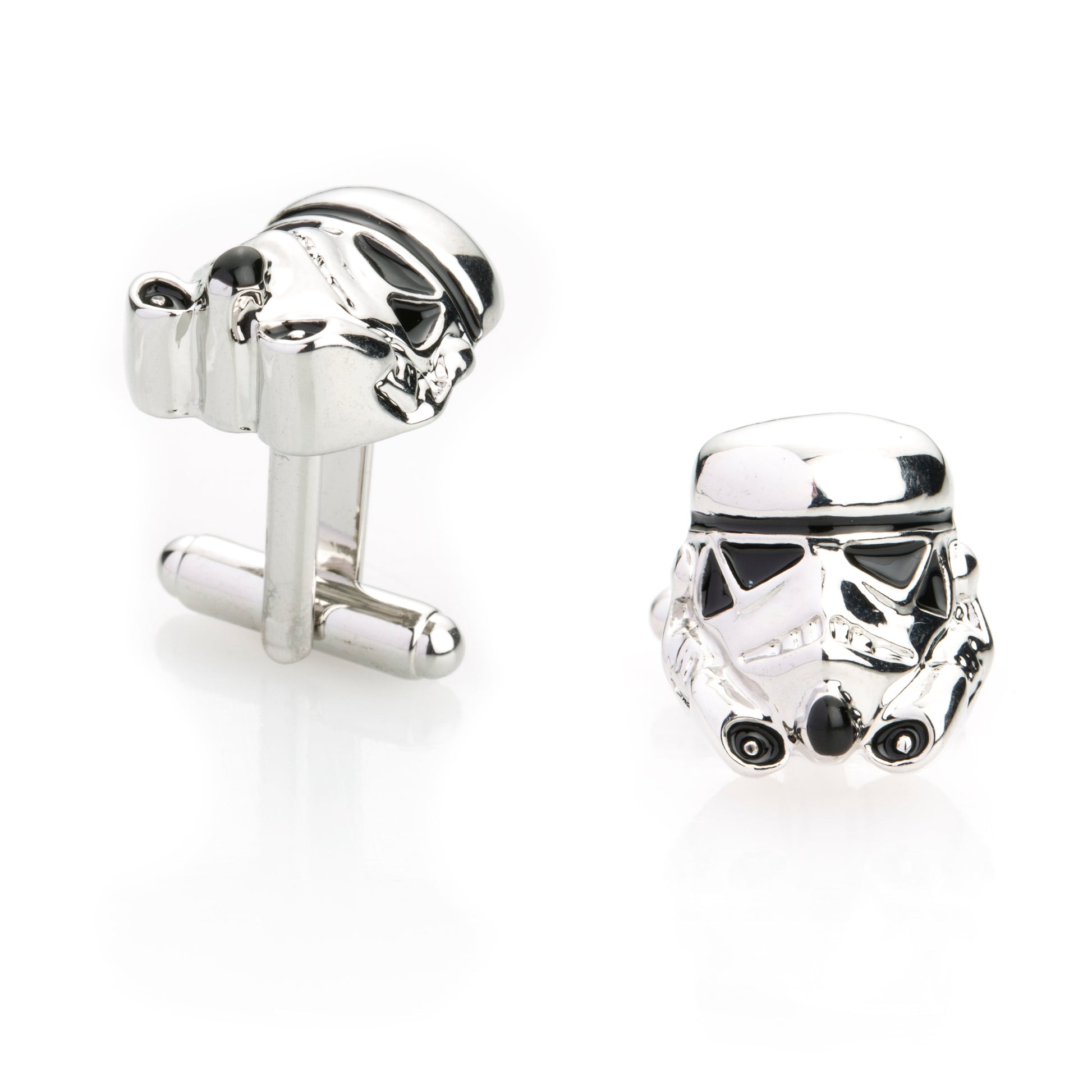 Elegant Fancy and Designer Silver Plated Cufflinks for Men - Star Wars Stormtrooper Design (SJ_7112) - Shining Jewel