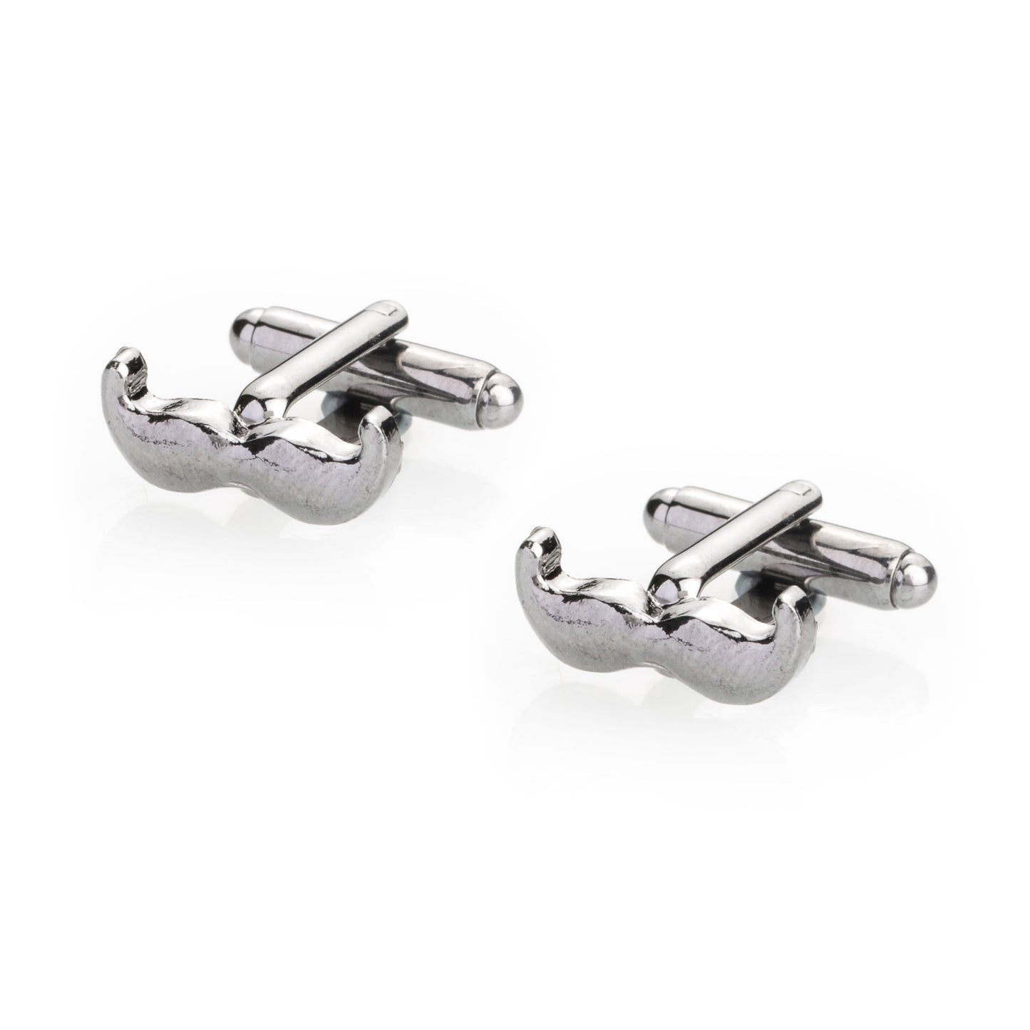 Elegant Fancy and Designer Gunmetal Plated Cufflinks for Men - Moustache Design (SJ_7113) - Shining Jewel