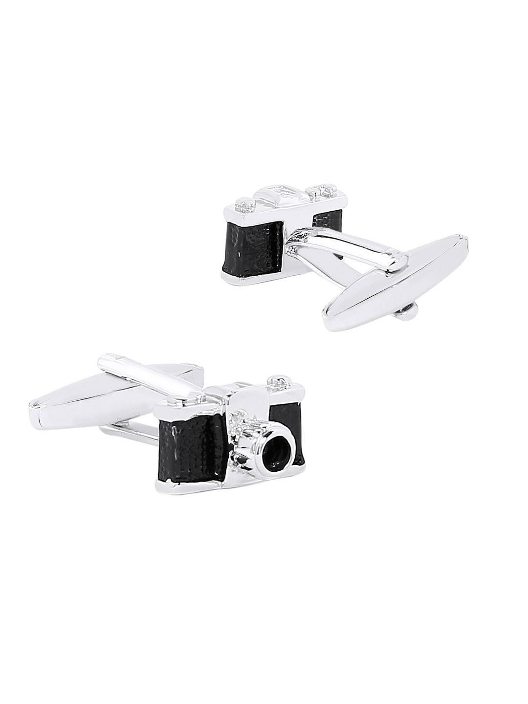 Elegant Fancy and Designer Silver Plated Cufflinks for Men - Retro Camera Design (SJ_7119) - Shining Jewel