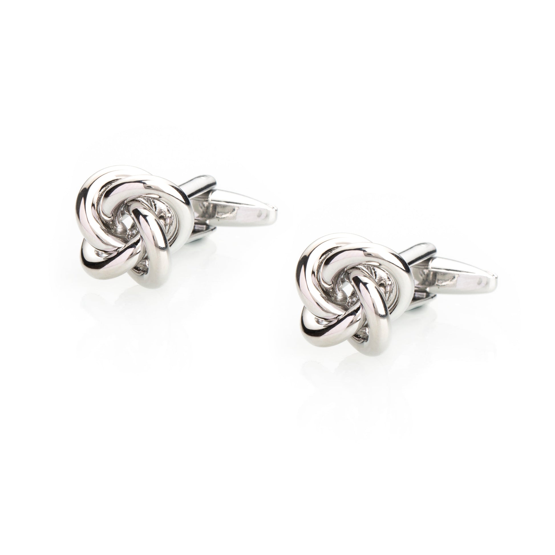 Elegant Fancy and Designer Silver Plated Cufflinks for Men - Classic Knot Design (SJ_7121) - Shining Jewel