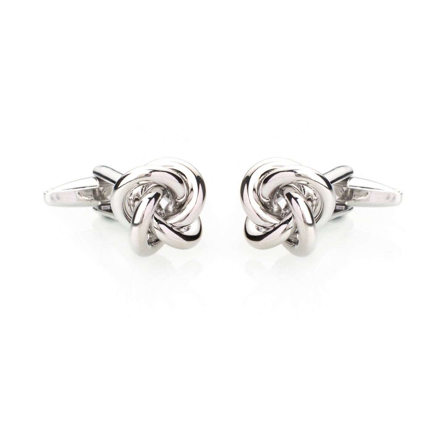 Elegant Fancy and Designer Silver Plated Cufflinks for Men - Classic Knot Design (SJ_7121) - Shining Jewel