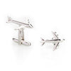 Elegant Fancy and Designer Silver Plated Cufflinks for Men - Aeroplane Design (SJ_7125) - Shining Jewel