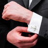 Elegant Fancy and Designer Silver Plated Cufflinks for Men - Aeroplane Design (SJ_7125) - Shining Jewel