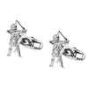 Designer Stylish Archer Bow arrow Accessories Silver Rodium Plated Cufflinks for Men (SJ_7126) - Shining Jewel