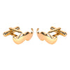 Designer Stylish 3 pcs Accessories Moustache Gold Plated Cufflinks + Tiepin Set for Men (SJ_7129)