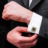 Designer Stylish 3 pcs Accessories Formal Elegant Gold Plated Cufflinks + Tiepin Set for Men (SJ_7132)