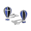 Designer Stylish Parachute Hot air balloon Design Silver Rodium Plated Cufflinks for Men (SJ_7153) - Shining Jewel
