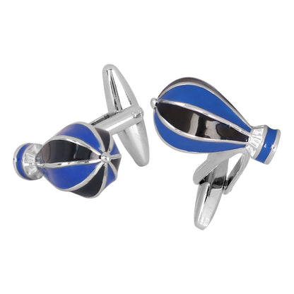 Designer Stylish Parachute Hot air balloon Design Silver Rodium Plated Cufflinks for Men (SJ_7153)