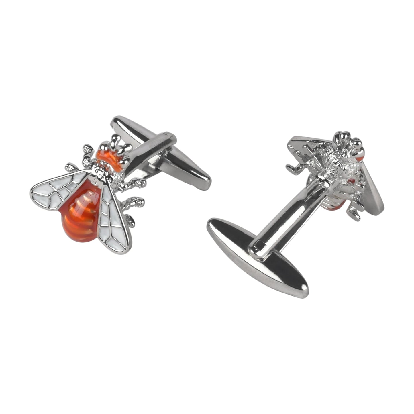 Designer Stylish Superhero Antman Design Silver Rodium Plated Cufflinks for Men (SJ_7154)