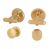 24K Golden Designer Tuxedo Cufflinks + Buttons Set For Men (SJ_7155)