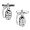 Elegant Fancy and Designer Silver Plated Hand Grenade  Design Cufflinks For Men (SJ_7167)