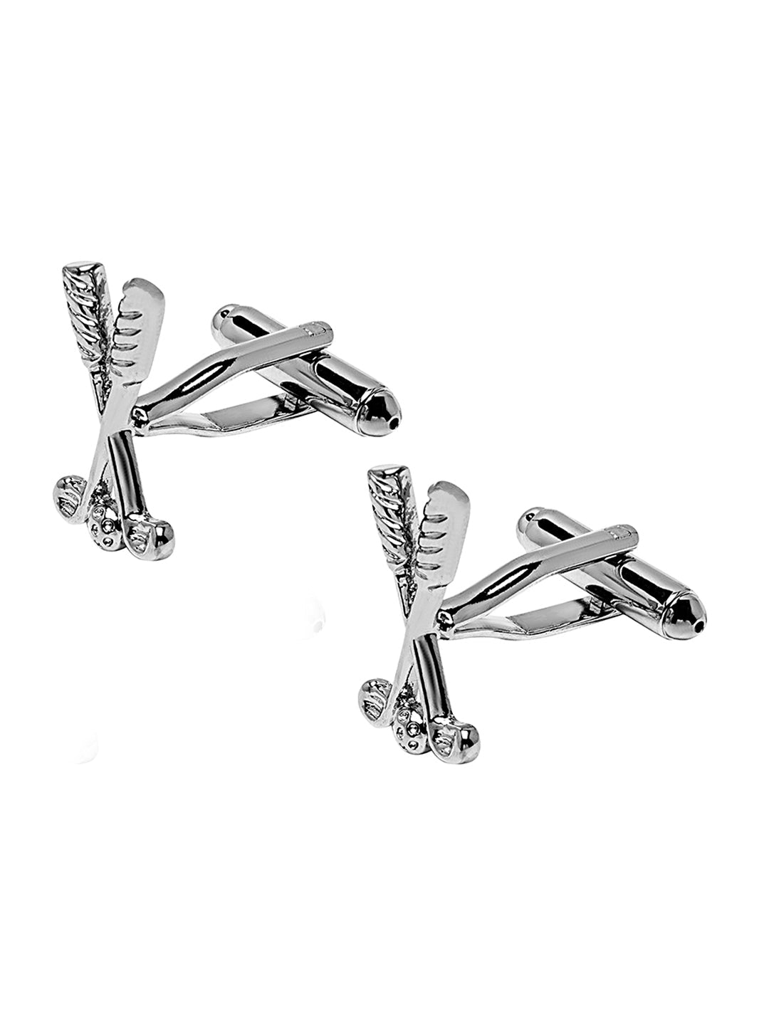 Elegant Fancy and Designer Silver Plated Golf Club Design Cufflinks For Men (SJ_7169)