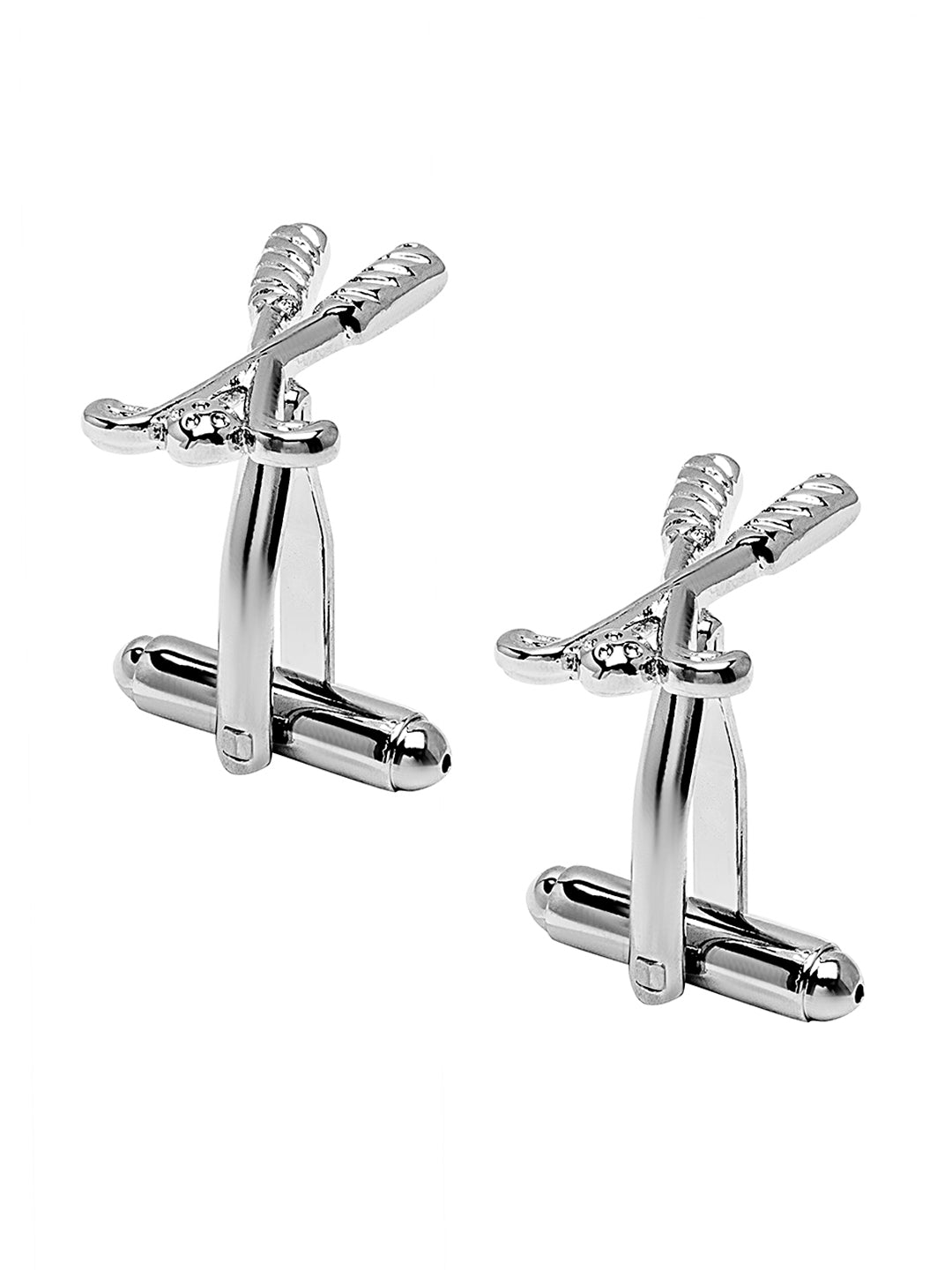 Elegant Fancy and Designer Silver Plated Golf Club Design Cufflinks For Men (SJ_7169)