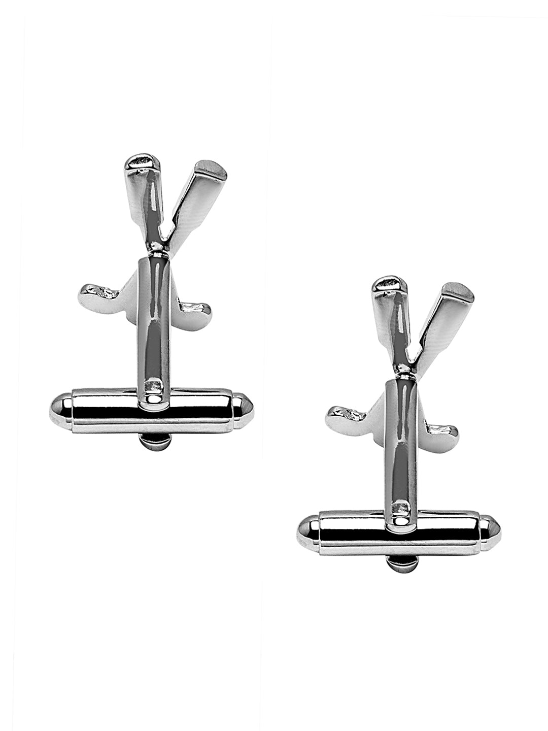 Elegant Fancy and Designer Silver Plated Golf Club Design Cufflinks For Men (SJ_7169)