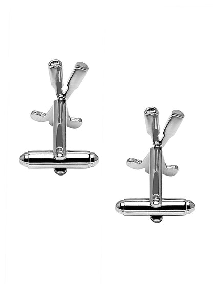 Elegant Fancy and Designer Silver Plated Golf Club Design Cufflinks For Men (SJ_7169)