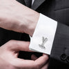 Elegant Fancy and Designer Silver Plated Golf Club Design Cufflinks For Men (SJ_7169)